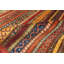 Aryana Wool Striped Area Rug in Red