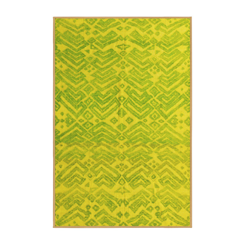 Washable Abstract Indoor Rug, Rectangle 8' x 12'