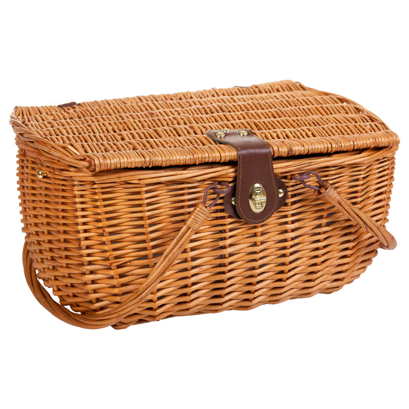 BROWN PICNIC BASKET 4 SERVES