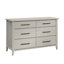 Commode transitionnelle en bois d'ingénierie avec six tiroirs spacieux, blanc-1156756971