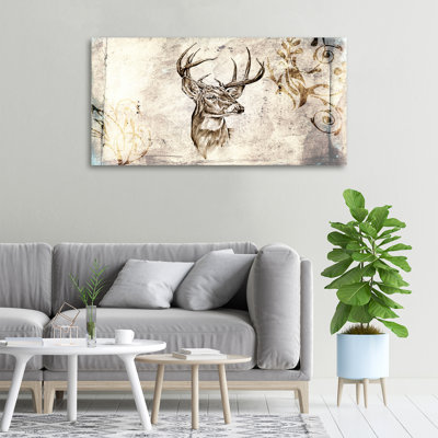 Deer - No Frame Print on Canvas
