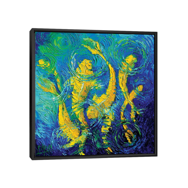 « make a voeu », reproduction sur toile, H 18 po x l 18 po x P 1,5 po, Toile avec cadre noir, Pas de tapis