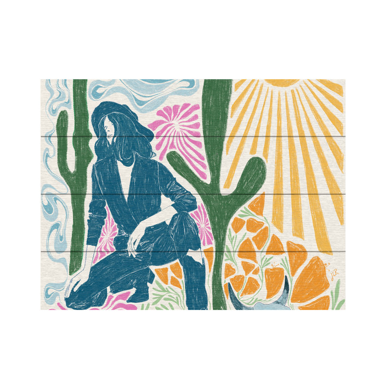 Jenny Liz Rome Jlr Taurus Wood Slat Art, H 12 po x l 16 po