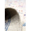 Tapis unique nouvel âge 8 pi 7 po x 10 pi 2 po gris / bleu / rouge
