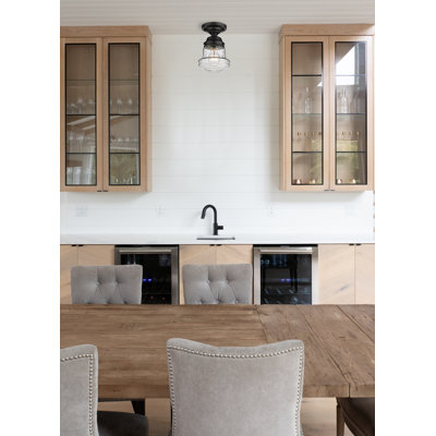 Aelynn Glass Semi Flush Mount
