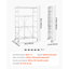 Tablette de rangement pliante avec roulettes-1457947248-1457947250