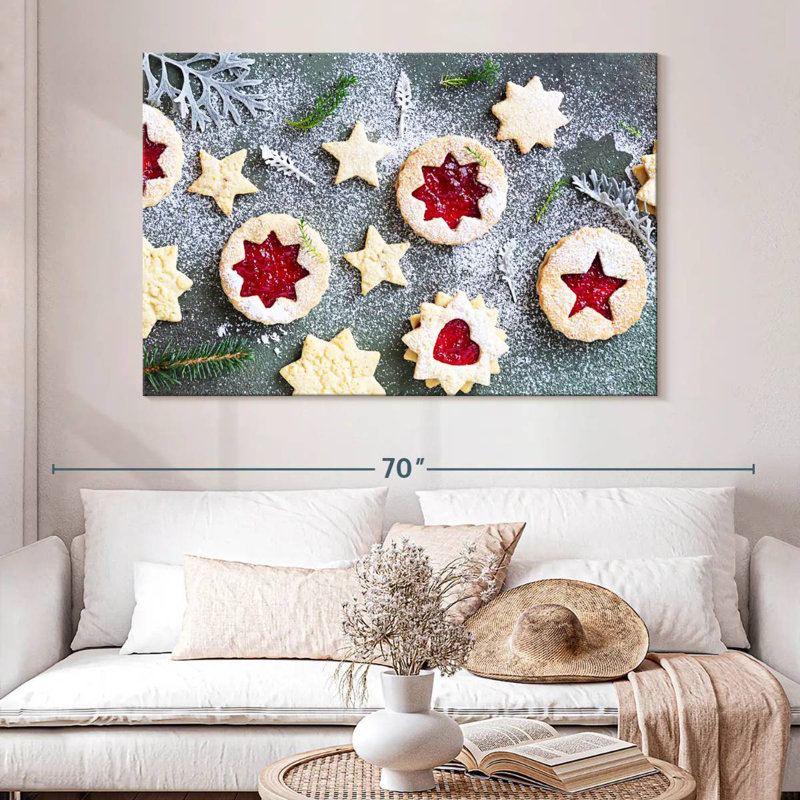 Biscuits Senne Festive Linzer, H 34 po x l 51 po