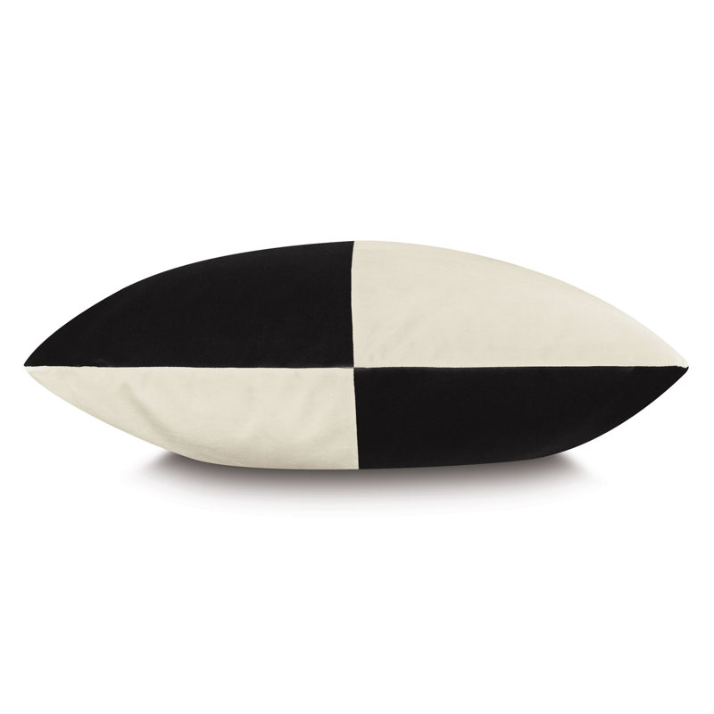 Coussin Uma, Square 20", Gris anthracite / ivoire