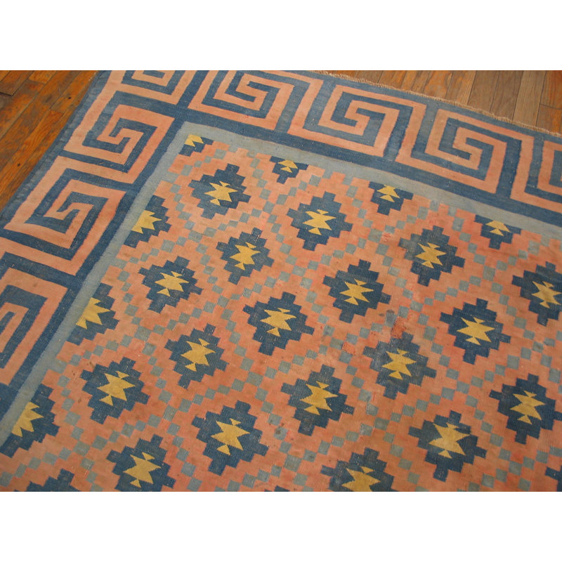 Antique Dhurrie Hallway Runner Wool Multicolor Rug