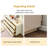 Makeup Vanity with Light mirror,6 drawers,1 chair