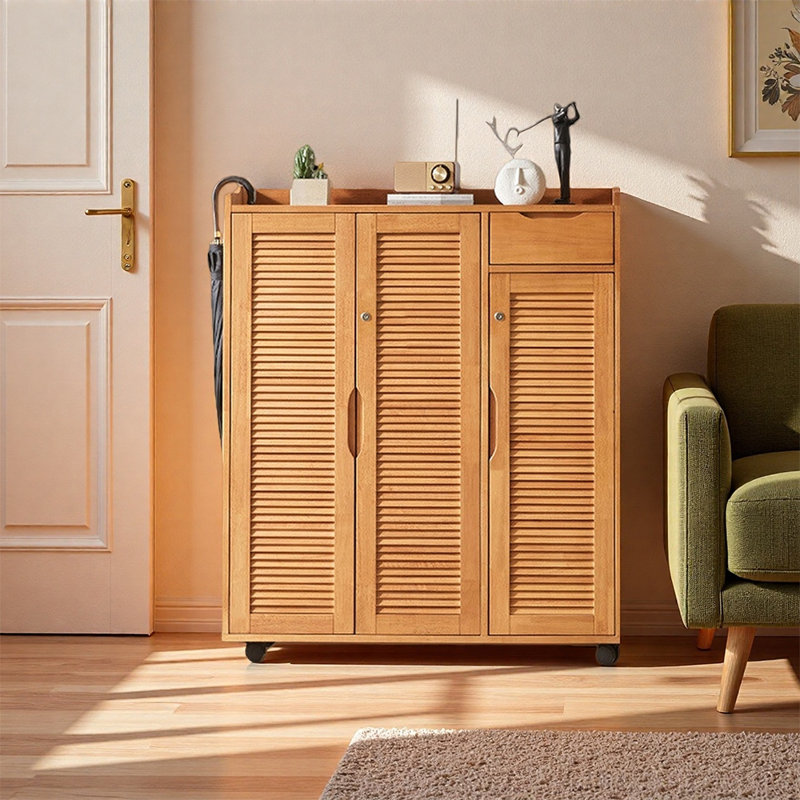 Armoire de rangement pour 22 paires de chaussures, Brun