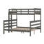 Lit superposé simple au-dessus de grand lit en bois XL