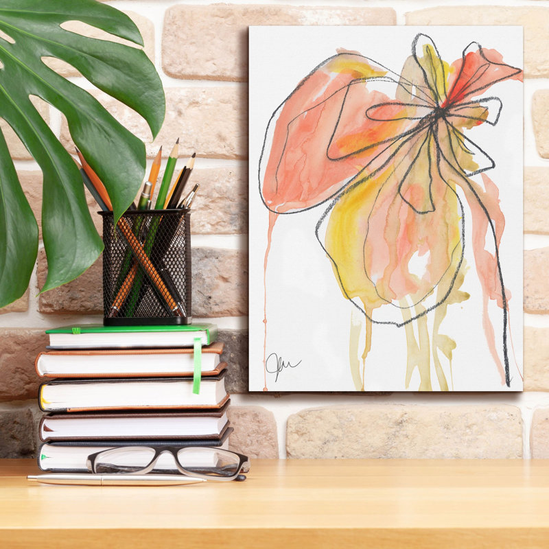«Coral In Nature» par Jan Weiss, art mural sur toile, H 16 po x l 12 po x P 0,75 po