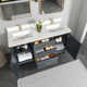 Langosta 60'' Free Standing Double Bathroom Vanity with Top