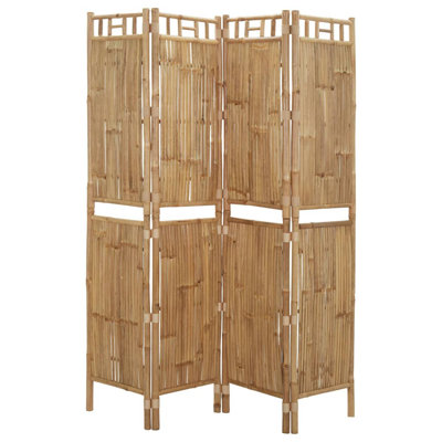Bay Isle Home 4-Panel Room Divider Bamboo