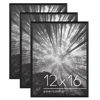 Malaya 3 Pack Lightweight Poster Frames Slide-In Photo Frames with Buildable Moulding