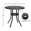 Table bistro ronde 32 po Ashaun