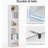 6-Tier Narrow Corner Cube Bookcase Storage-512873807