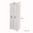4-Tier Hidden Storage Bookcase with Pull-Out Doors & Wheels