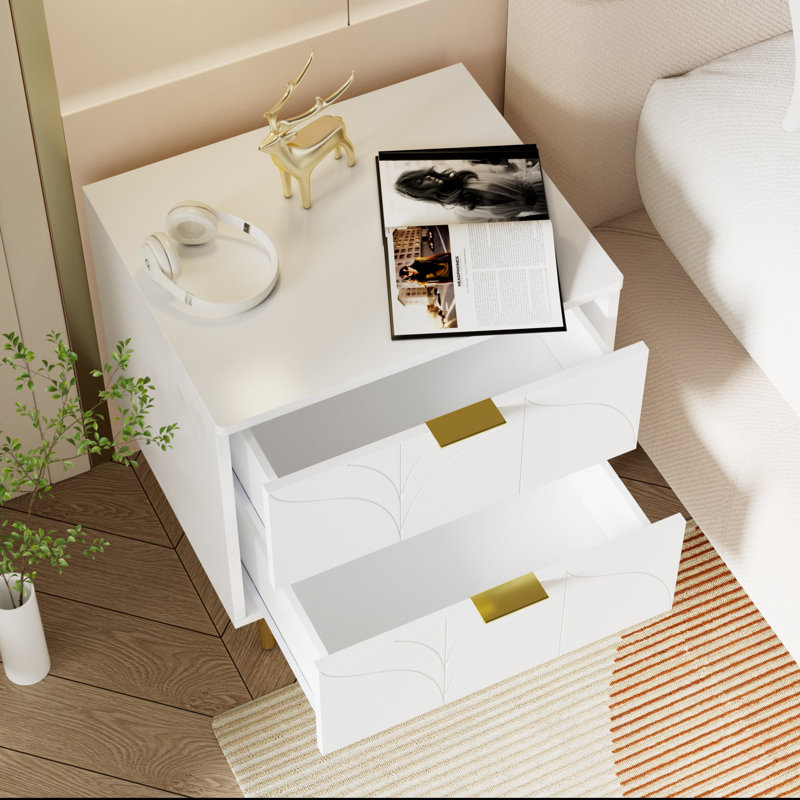 Aisleen 50cm W Bedside Table