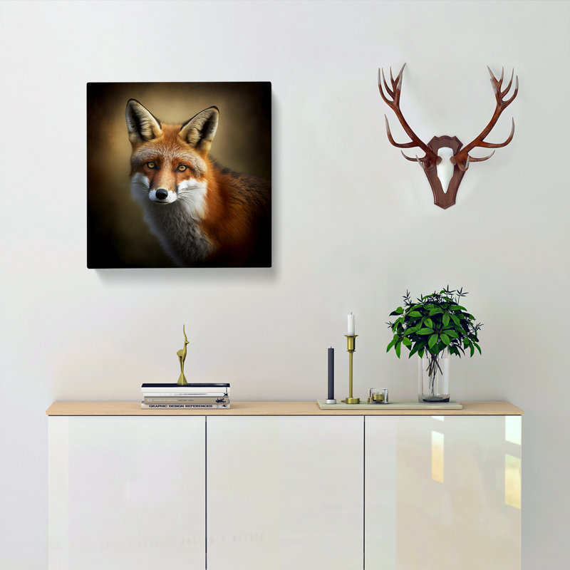 Fox Photograph No.2 - Print, 35cm H x 35cm W x 3cm D