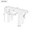 Console en bois minimaliste avec tiroir caché et prise de courant latérale Trexm