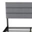 Base de lit tapissier grand format avec tête de lit, aucun sommier requis, rangement sous le lit 14 po-1942436893