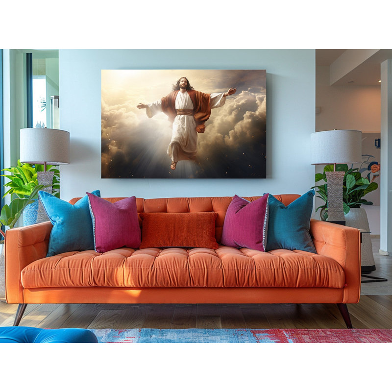 Reproduction d'art sur toile classique "Leonardo Da Vinci Vitruvian Man", H 16 po x l 24 po