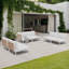 Canapé modulaire d'extérieur 100,4 po en métal-778714392