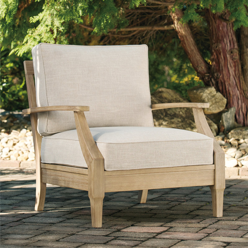  Arikka Eucalyptus Outdoor Lounge Chair
