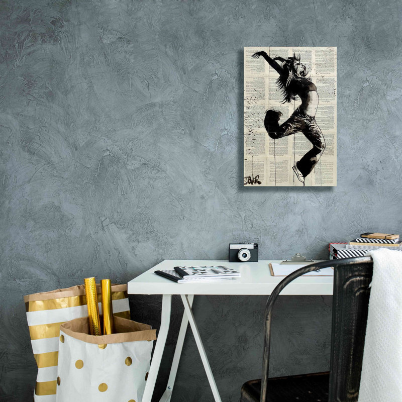 «Energy» par Loui Jover, art mural sur toile, H 18 po x l 12 po x P 0,75 po