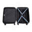 Bagage à main, valises à roulettes, valise de transport légère en ABS, bagage à coque rigide, 20 pouces (bleu)