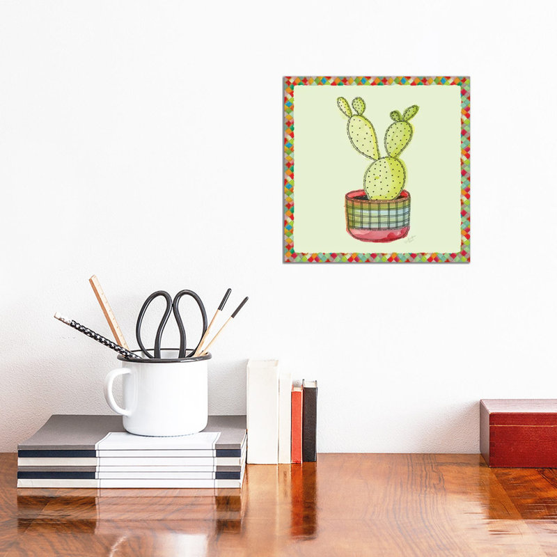 Rainbow CactUS Iv by Marie Elaine Cusson - Wrapped Canvas Gallery-Wrapped Canvas Giclée, 30.48 cm H x 30.48 cm W