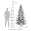 Sapin de Noël mince avec lumières-1861404141