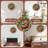 Retro Colorful Wheel Clock Wall Decor