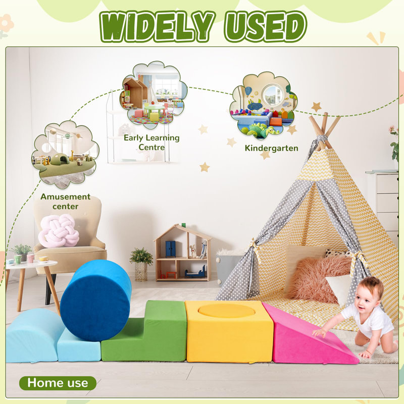 Almustafa Isabelle & Max™ 61'' W Climbing Blocks