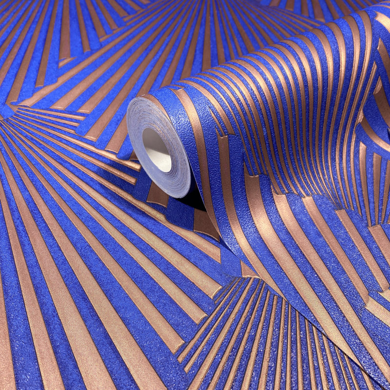 Galerie Fashion Icon Graphic Wallpaper, Blue