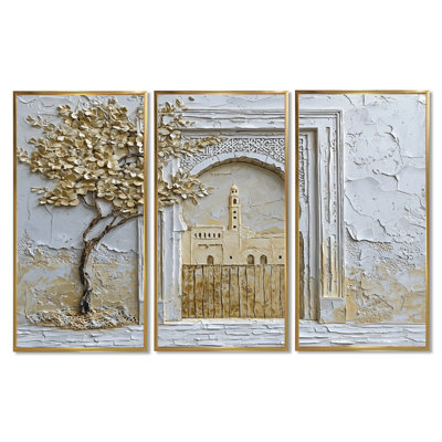 Maroc, médina d'or de Fès - ensemble d'art mural Maroc