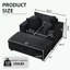 Chaise longue d'intérieur avec repose-pieds et coussins amovibles-862497326