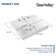 DeerValley 23.82" L x 18.9" W x 6.69" H White Rectangular Vitreous China Drop-in Bathroom Sink with Overflow