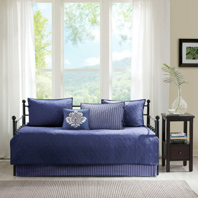 Reversible 6 Piece Bedding Sets, Quilted Microfiber Farmhouse Guest Home