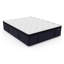 Matelas hybride en latex rafraîchissant Diamond Hughes avec surmatelas européen - 37 cm (14,5 po) - Fermeté ferme - California King - Blanc-602827815