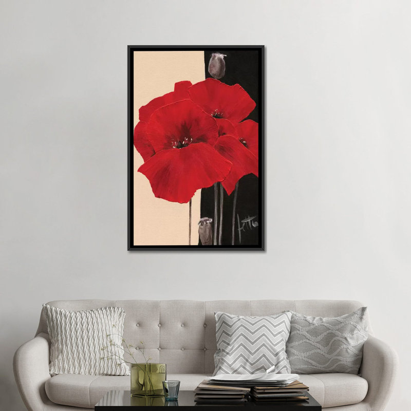 «Refined II», impression sur toile, H 26 po x l 18 po x P 1,5 po, Toile avec cadre noir, Pas de tapis