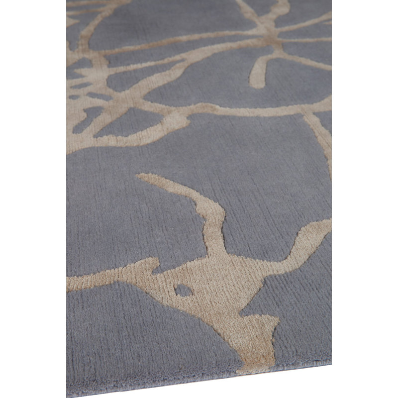 Kelly Wearstler Tracery Dove Area Rug, Rectangle 9' x 12'