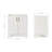 Freitas 30'' Solid Wood Single Bathroom Vanity in White, Base Cabinet without Top-51285043