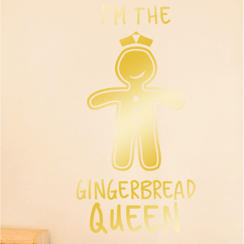 Wall Decal, Medium, Shiny Gold