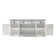 Halifax Botolph Bottom Part - Buffet Hutch Unit With 4 Glass Doors