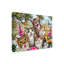 « goofy chatons », reproduction d’impression sur toile tendue-26854502