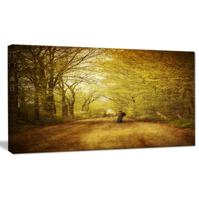 " Walking Lonely On Rural Road "