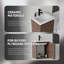 Meuble-lavabo flottant 16 po avec lavabo, porte à fermeture en douceur, lavabo en céramique, contreplaqué-1149618519